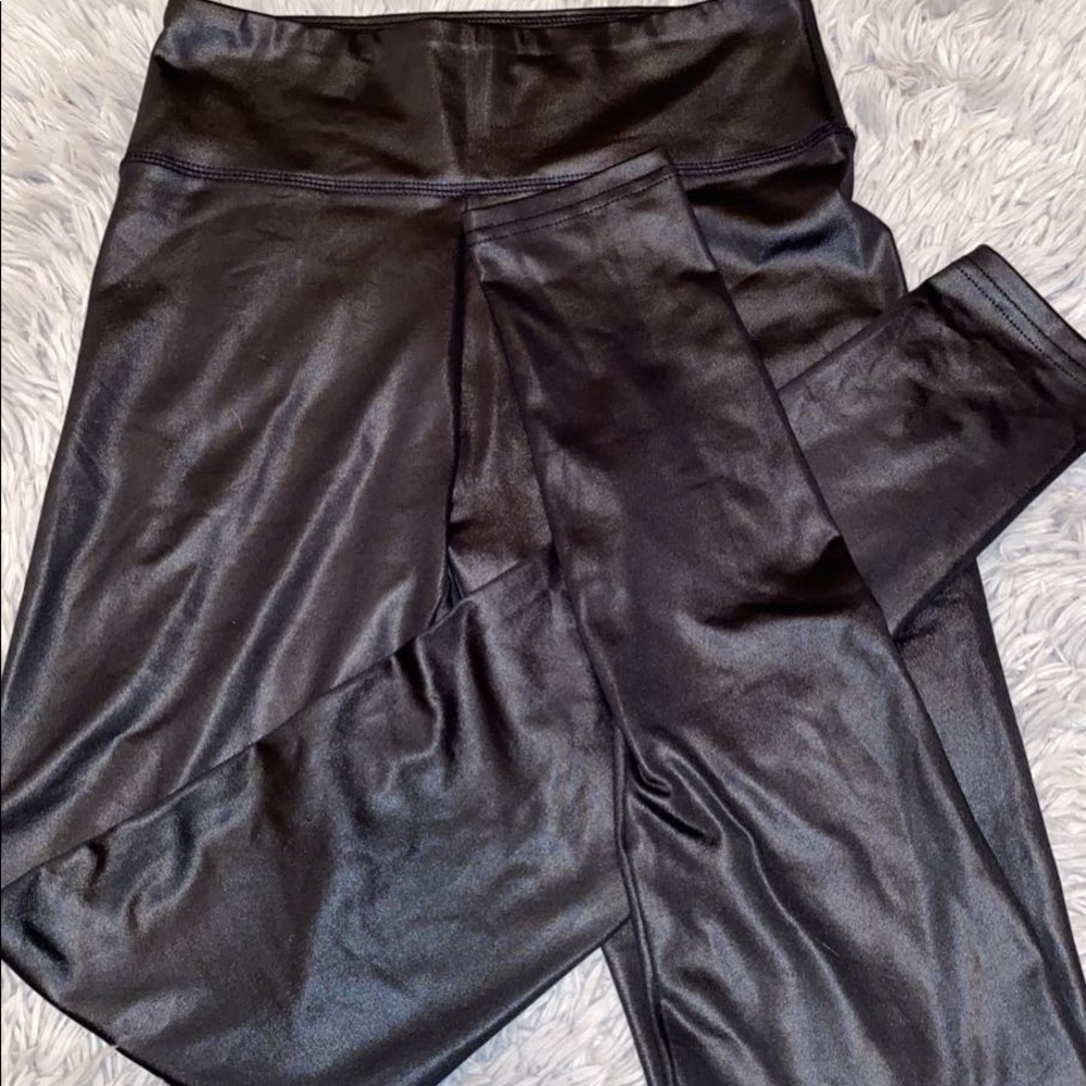 Faux leather leggings